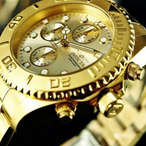 Invicta 44mm 18k Champagne Men's Watch